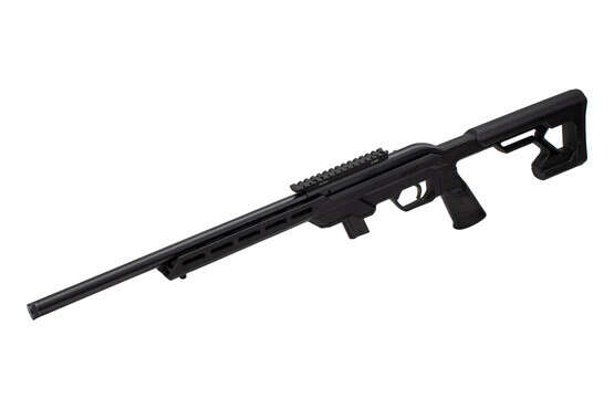 The Savage Arms 64 Precision 22LR Semi Auto Rifle sports a 16.5" barrel.
